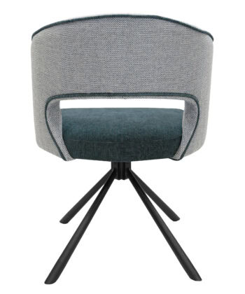 Revo42 Blue Chenille Swivel Chair
