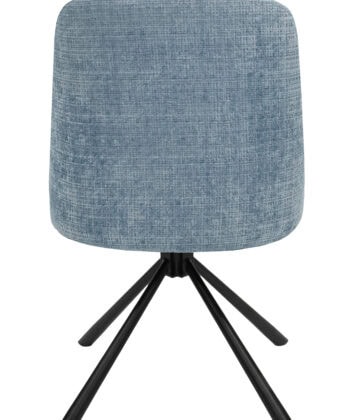 Spin37 Blue Velvet Swivel Chair