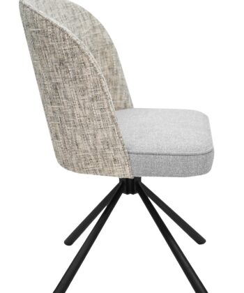 Spin38 Multi-Color Chenille Swivel Chair