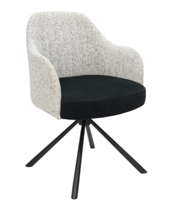 Prime41 Multi-Color Chenille Arm Swivel Chair