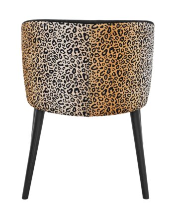 Velvet Panther Accent Chair