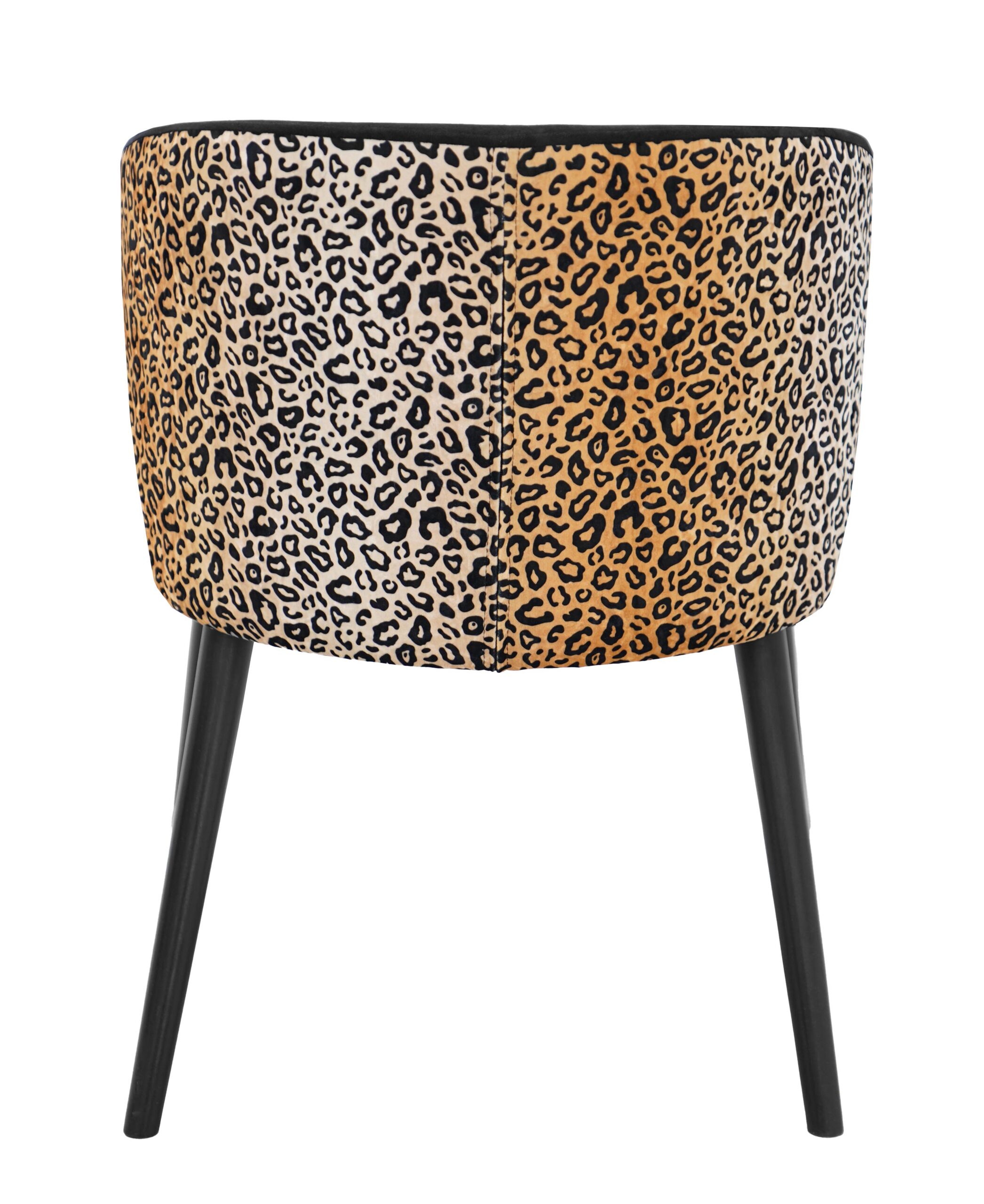 Velvet Panther Accent Chair