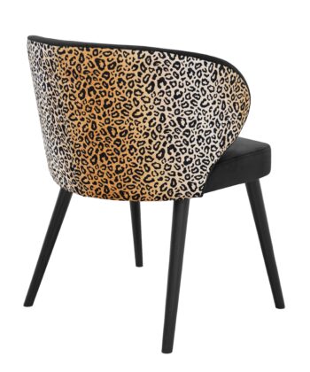 Velvet Panther Accent Chair