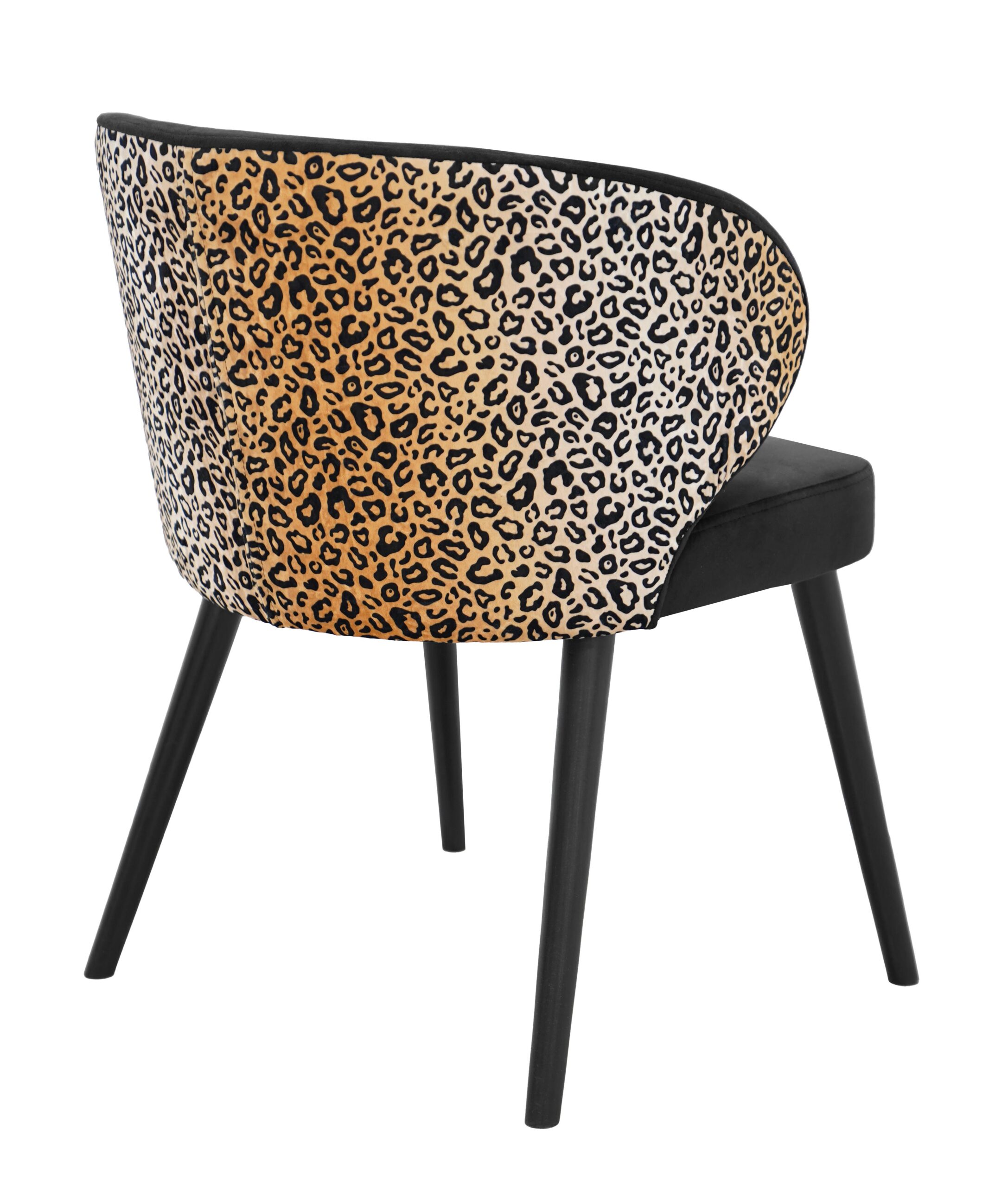 Velvet Panther Accent Chair