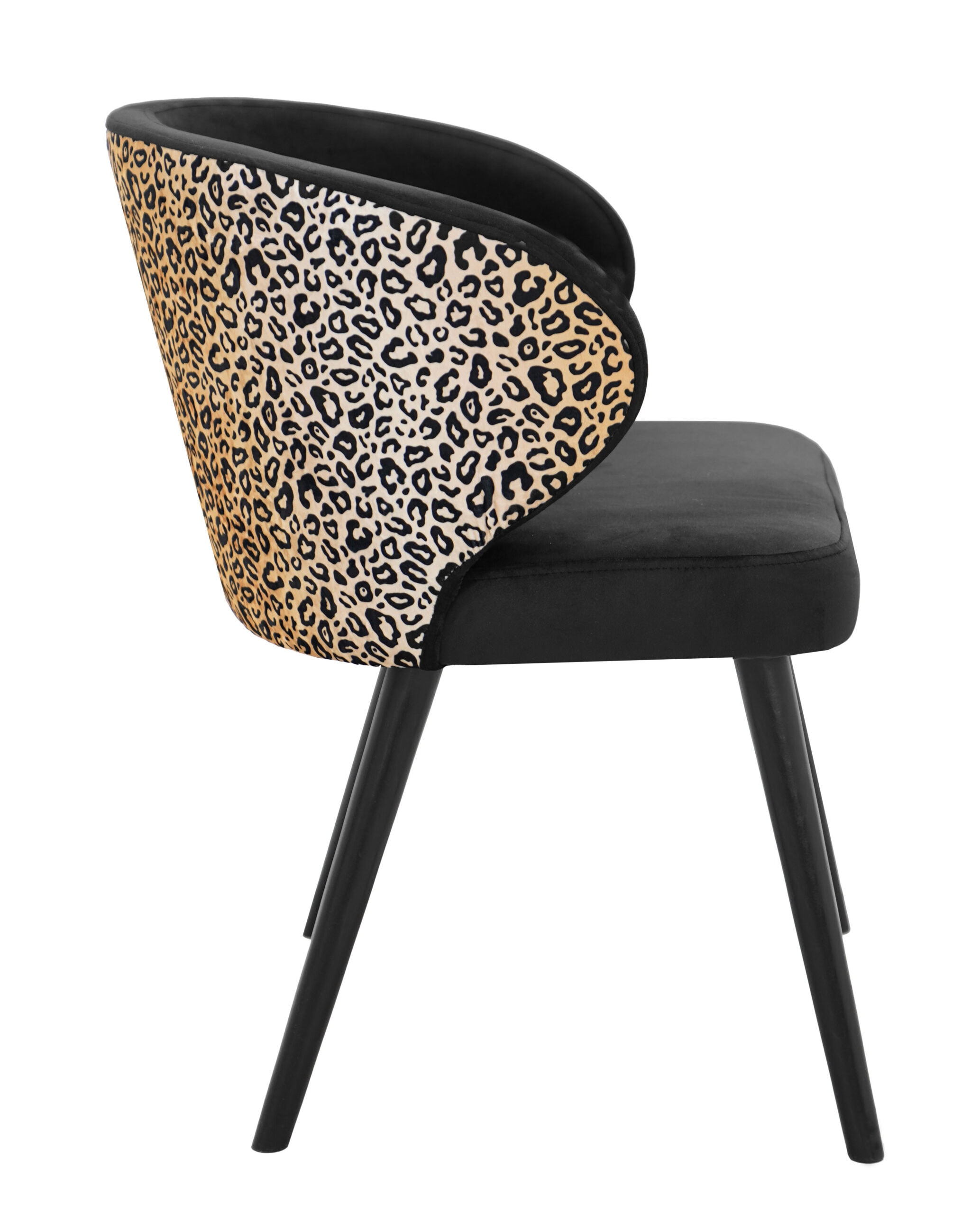 Velvet Panther Accent Chair