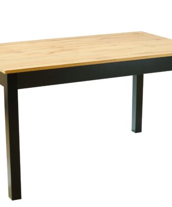 WotanExtend Black Oak Dining Table 140x80+40CM