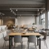 WotanExtend Black Oak Dining Table 140x80+40CM