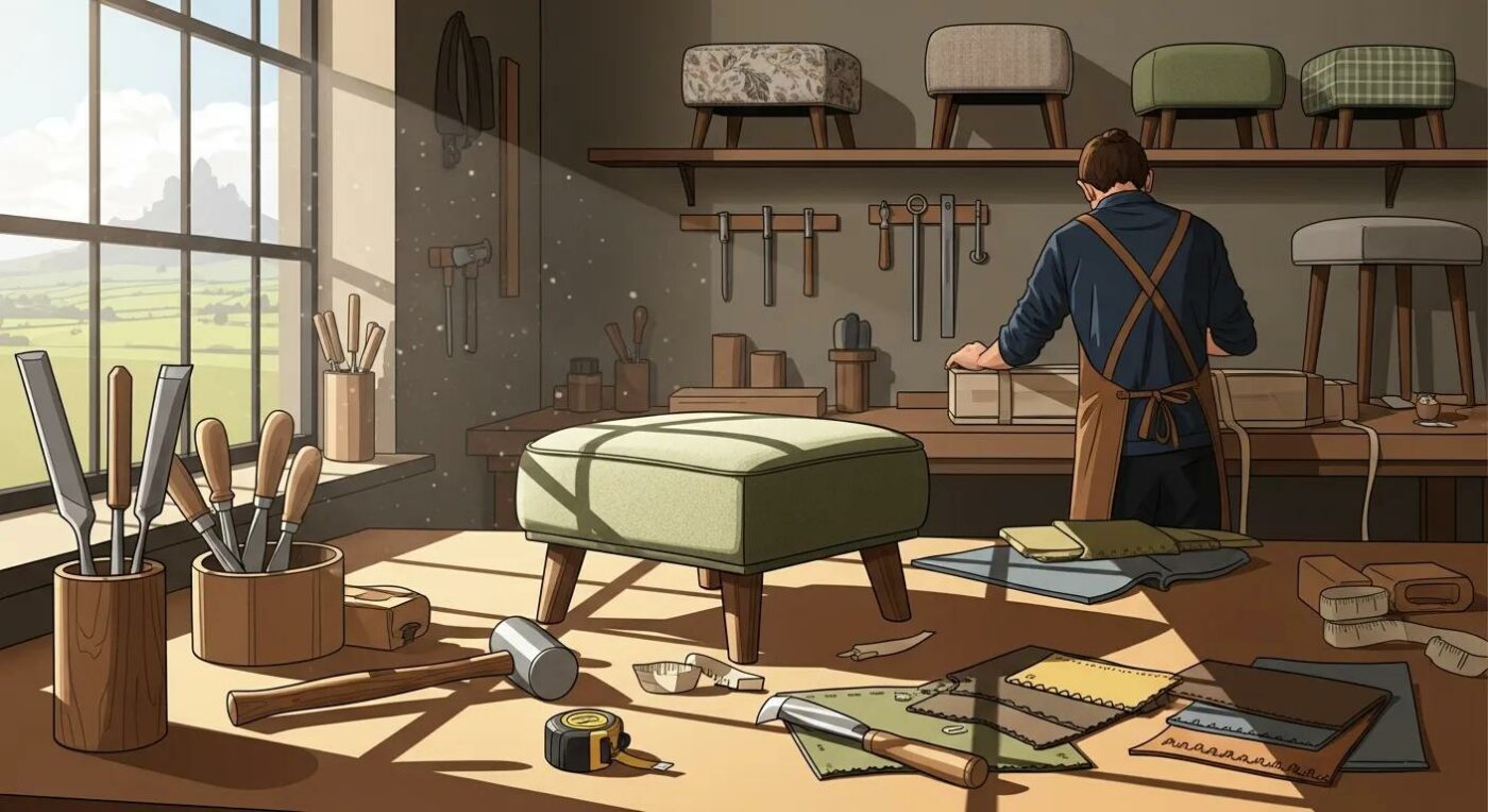 Custom Handcrafted Footstools in Kildare