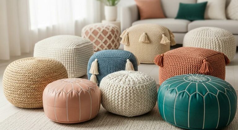 Custom Handcrafted Pouffes & Ottomans