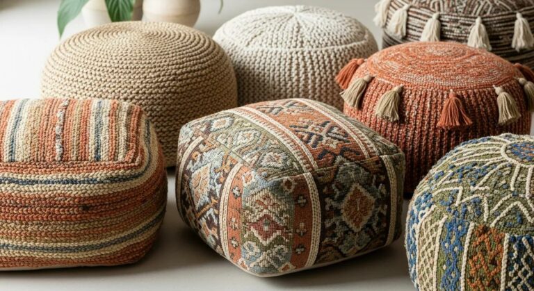 Custom Handcrafted Pouffes & Ottomans