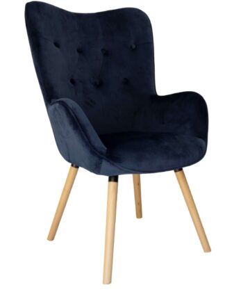 Amethyst Glow Tufted Wingback – Purple Velvet Cozy Lounge Armchair