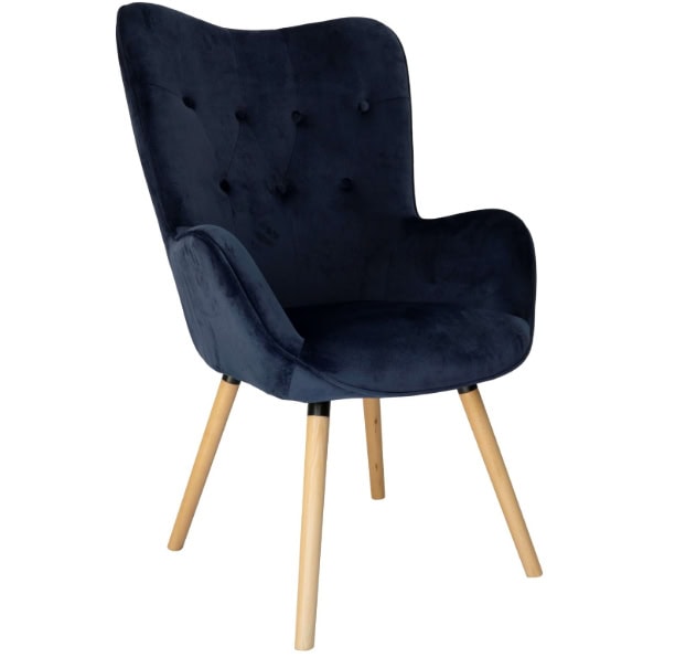 Amethyst Glow Tufted Wingback – Purple Velvet Cozy Lounge Armchair