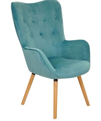 Amethyst Glow Tufted Wingback – Purple Velvet Cozy Lounge Armchair