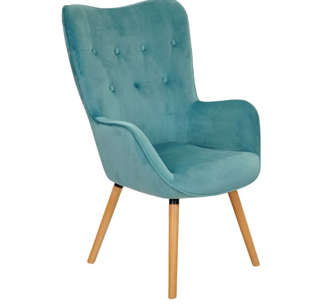 Amethyst Glow Tufted Wingback – Purple Velvet Cozy Lounge Armchair