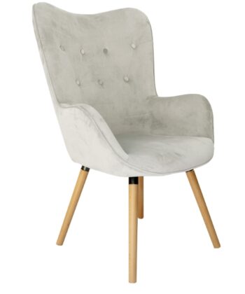 Amethyst Glow Tufted Wingback – Purple Velvet Cozy Lounge Armchair