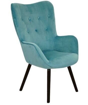 Amethyst Glow Tufted Wingback – Purple Velvet Cozy Lounge Armchair