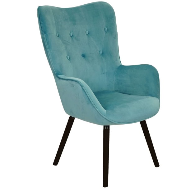 Amethyst Glow Tufted Wingback – Purple Velvet Cozy Lounge Armchair