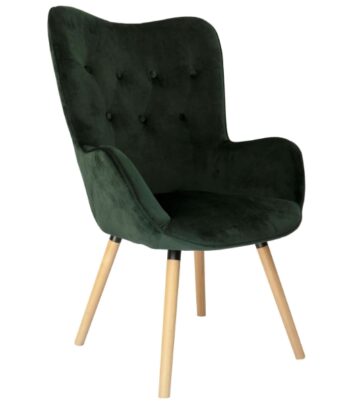 Amethyst Glow Tufted Wingback – Purple Velvet Cozy Lounge Armchair