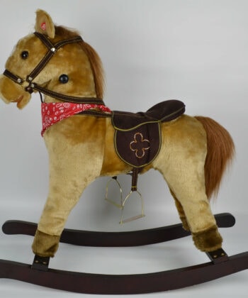 Ares Galloper Rocking Horse &ndash; Interactive Brown Plush Pony Toy
