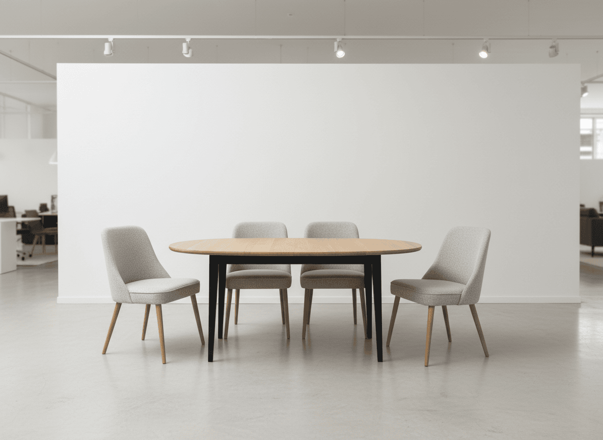 Artisan Odyssey Round Extendable Table – Dublin Scandinavian Oak Dining 100+35cm