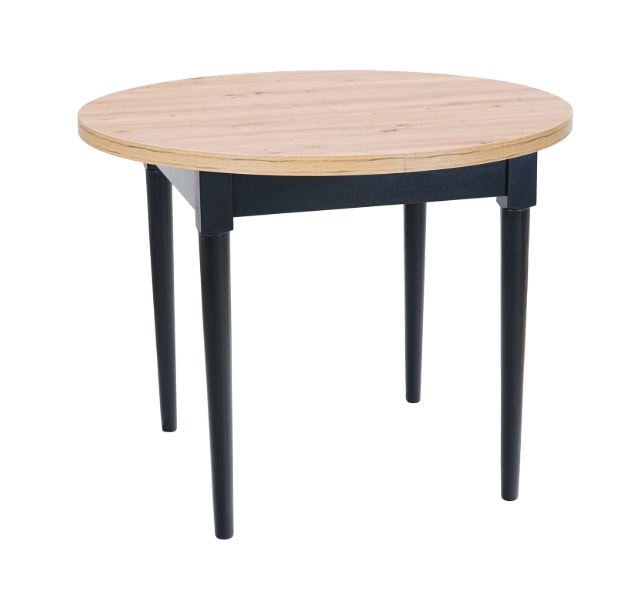 Artisan Odyssey Round Extendable Table – Dublin Scandinavian Oak Dining 100+35cm