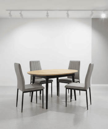 Artisan Odyssey Round Extendable Table – Dublin Scandinavian Oak Dining 100+35cm