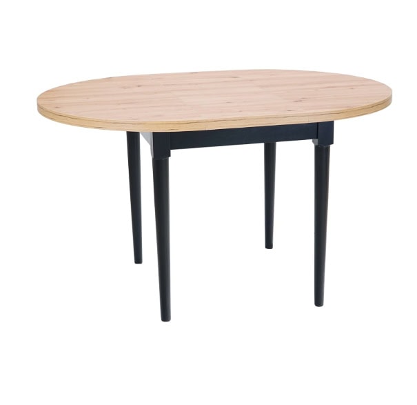 Artisan Odyssey Round Extendable Table – Dublin Scandinavian Oak Dining 100+35cm