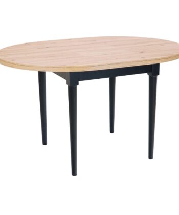Artisan Odyssey Round Extendable Table – Dublin Scandinavian Oak Dining 100+35cm