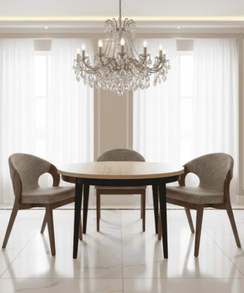 Artisan Odyssey Round Extendable Table – Dublin Scandinavian Oak Dining 100+35cm