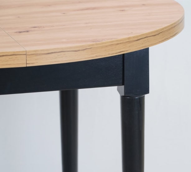 Artisan Odyssey Round Extendable Table – Dublin Scandinavian Oak Dining 100+35cm