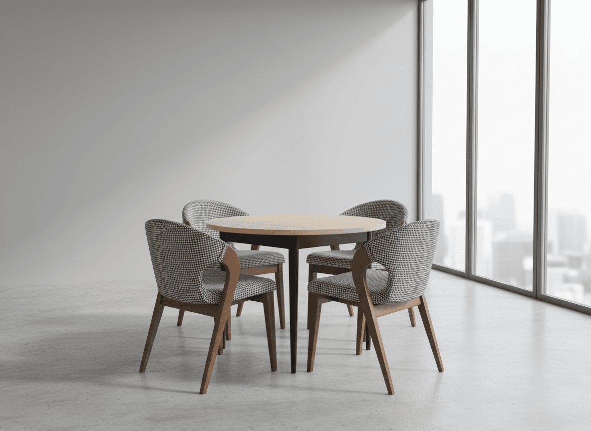 Artisan Odyssey Round Extendable Table – Dublin Scandinavian Oak Dining 100+35cm