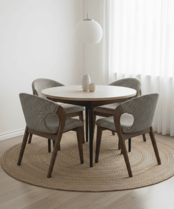 Artisan Odyssey Round Extendable Table – Dublin Scandinavian Oak Dining 100+35cm