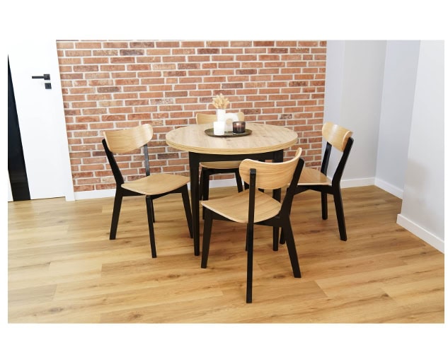 Artisan Odyssey Round Extendable Table – Dublin Scandinavian Oak Dining 100+35cm