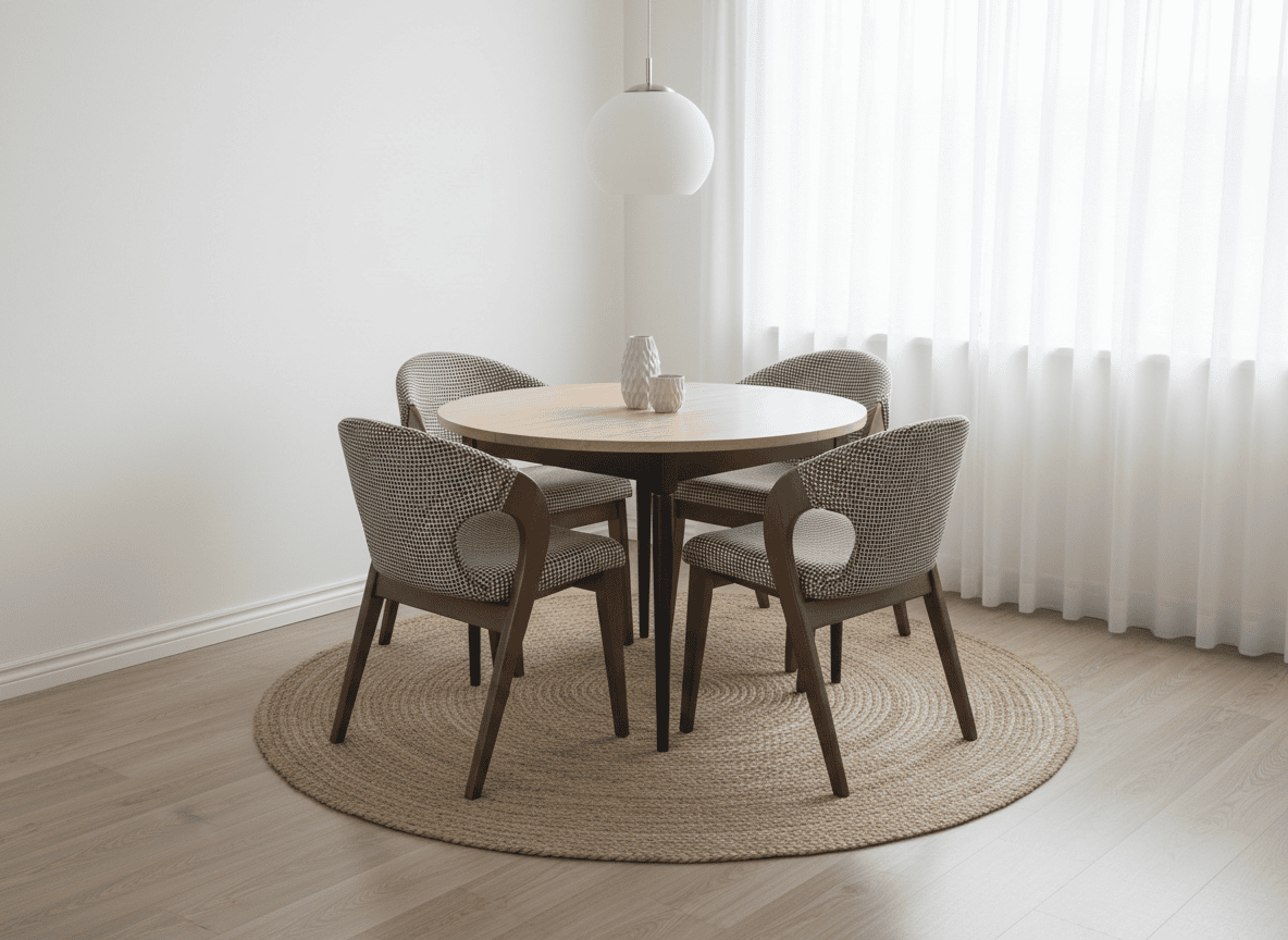 Artisan Odyssey Round Extendable Table – Dublin Scandinavian Oak Dining 100+35cm