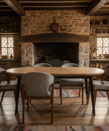 Artisan Odyssey Round Extendable Table – Dublin Scandinavian Oak Dining 100+35cm