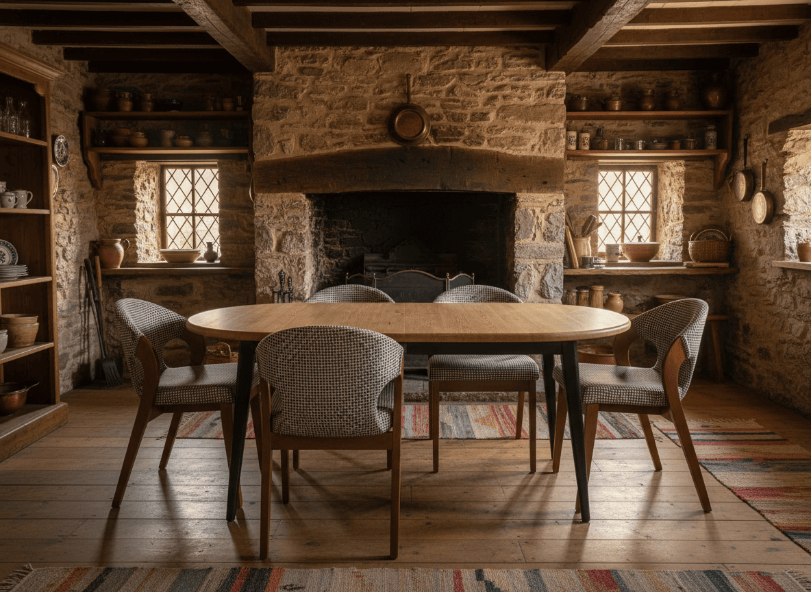Artisan Odyssey Round Extendable Table – Dublin Scandinavian Oak Dining 100+35cm