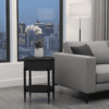 Boni Audio Coffee Table – Black Round Speaker Table with Wireless Charging