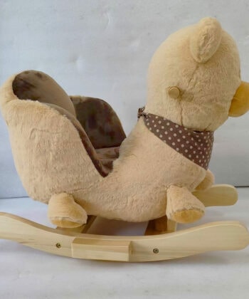 Bruno Cozy Bear Rocker – Brown Plush Rocking Bear for Toddlers