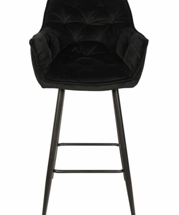 Capri Bottle Green Velvet Arm Stool – Luxe Loft Kitchen Bar Chair
