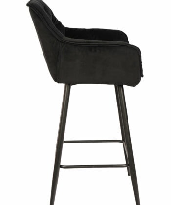 Capri Bottle Green Velvet Arm Stool – Luxe Loft Kitchen Bar Chair