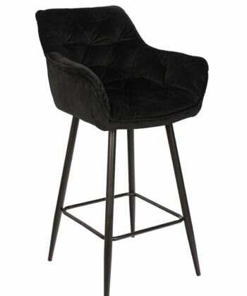 Capri Bottle Green Velvet Arm Stool – Luxe Loft Kitchen Bar Chair