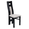 Classic Wenge Elegance Chair – Beech Wood Frame with Beige Chenille