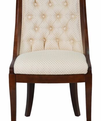 Contour Classic Beech Dining Chair – Tufted Back Upholstered 46x43x91cm