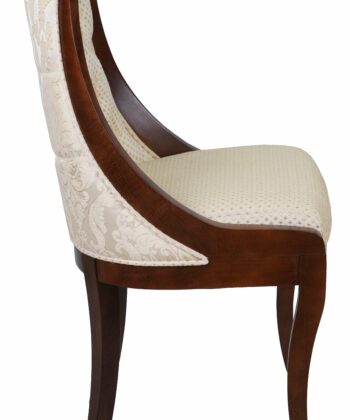 Contour Classic Beech Dining Chair – Tufted Back Upholstered 46x43x91cm