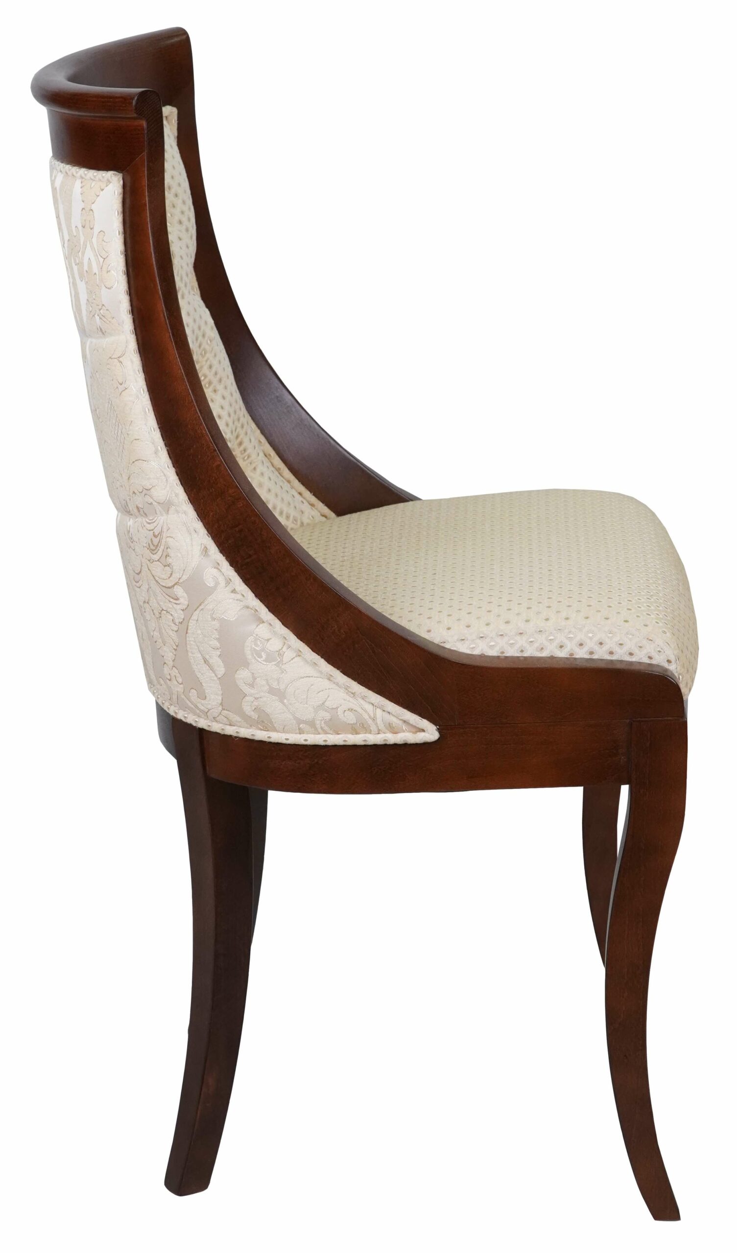 Contour Classic Beech Dining Chair – Tufted Back Upholstered 46x43x91cm