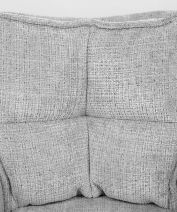 Cremona Swivel Armchair – Light Grey Chenille 360° Office Dining 66x68x87cm