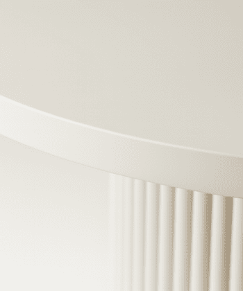ELEMENTS Rail-Extend Table – 180cm Cashmere Top, Steel Base, Compact Luxury