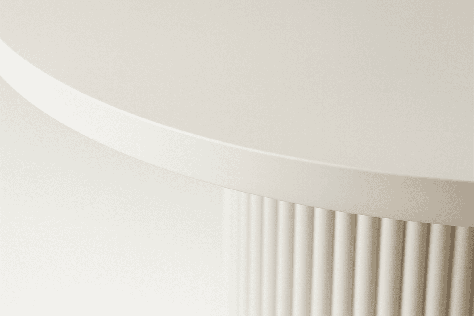 ELEMENTS Rail-Extend Table – 180cm Cashmere Top, Steel Base, Compact Luxury