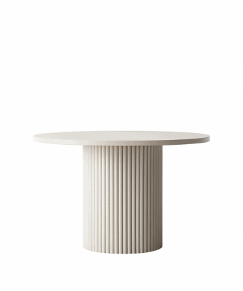 ELEMENTS Rail-Extend Table – 180cm Cashmere Top, Steel Base, Compact Luxury