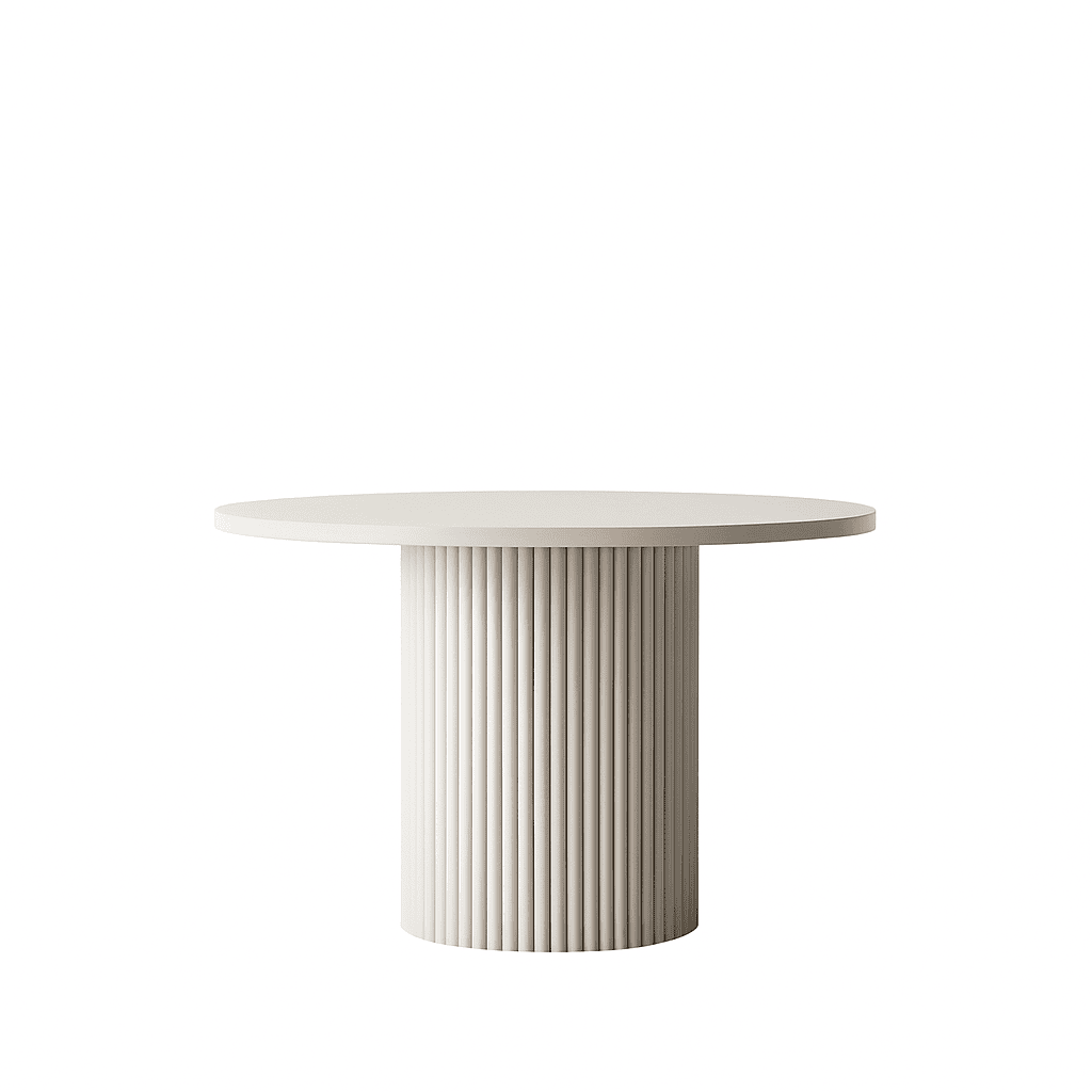 ELEMENTS Rail-Extend Table – 180cm Cashmere Top, Steel Base, Compact Luxury